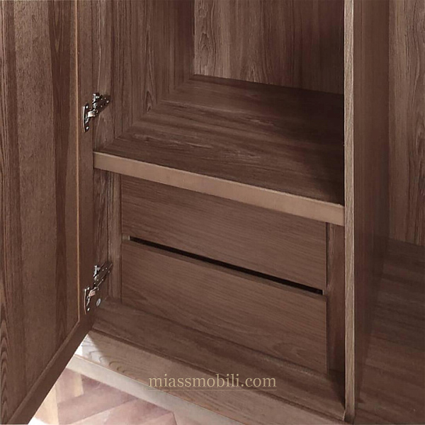 Тумба вкладная центральная для шкафа Modena орех Мокко