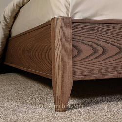 Кровать двойная без ножной спинки Modena орех Мокко