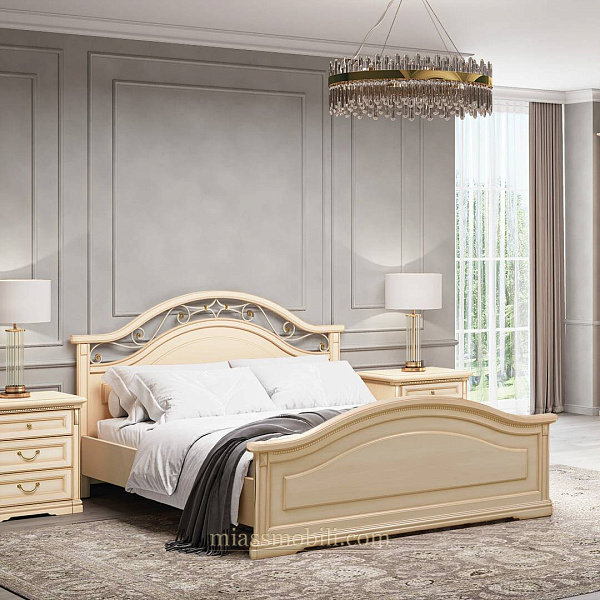 Кровать двойная Joconda крем вариант №1