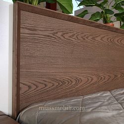 Кровать двойная без ножной спинки Modena орех Мокко